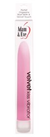 Adam and Eve Velvet Kiss Vibrator - Pink