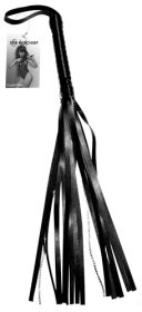 Sex and Mischief Crystal Whip - Black