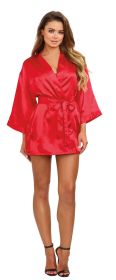 Robe, Chemise, Padded Hanger - Large - Red