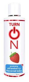 Turn on Yummy Strawberry Flavored Lube  - 4 Fl. Oz