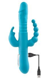 Eve's Thrusting Triple Joy Rabbit - Teal