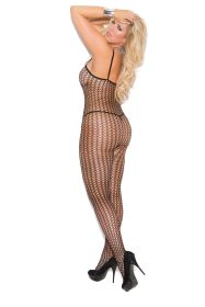 Crochet Body Stocking - Black - Queen