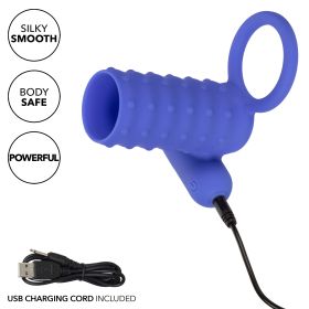 Silicone Rechargeable Endless Desires Enhancer -  Blue