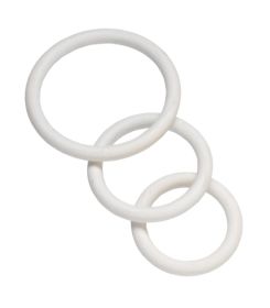 Nitrile Cock Ring Set - White