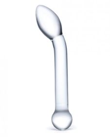 Glas 8 inches Slimline G-Spot Glass Dildo Clear