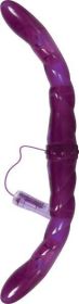 Adam &amp; Eve Connect 2 Vibrating Double Dildo Purple