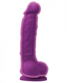 Colours Dual Density 5 inches Dildo Purple