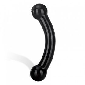 Glas Double Bull Black Glass Dildo