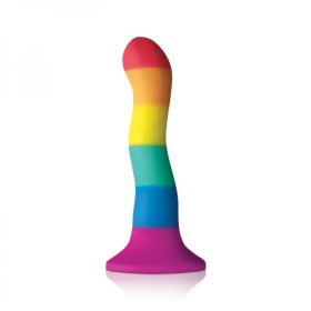 Colours Pride Edition 6 inches Wave Dildo Rainbow