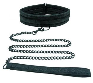 Midnight Lace Collar &amp; Leash Black