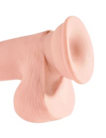 King Cock Plus Triple Density 7.5 Inch Cock With Balls - Flesh