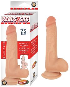 Realcocks Sliders 7.5 inches Realistic Dildo Beige