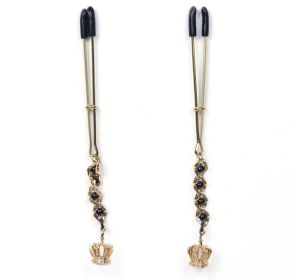 Tweezer Nipple Clamps With Crown Pendant