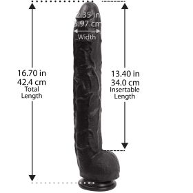 Dick Rambone Cock - 17 Inch (Color: Black)