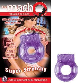 The Macho Vibrating - Cock Ring (Color: Purple)