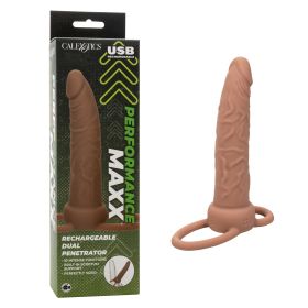 Performance Maxx Rechargeable Dual Penetrator (Color: Brown)