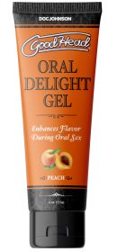 Good Head Oral Delight Gel Tube (Flavor: Peach, size: 4oz)