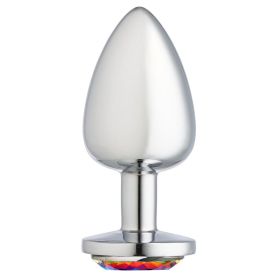 Cloud 9 Novelties Gems Silver Chromed Anal Plug (size: large)