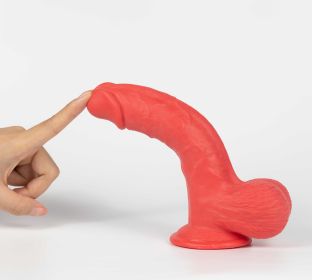 Get Lucky Ms. 7.5 Inch Dildo (Color: Red)