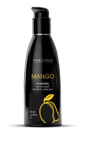 Aqua Flavored Water Based Intimate  Lubricant (Flavor: Mango, size: 2oz)