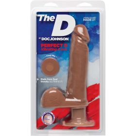 The D - Perfect D Vibrating (Color: Caramel, size: 8in)