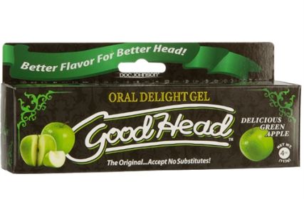 Good Head Oral Delight Gel (Flavor: Green Apple, size: 4oz)