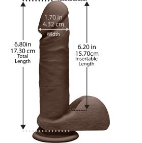 The D - Perfect D (Color: Chocolate, size: 7in)