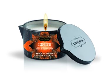 Ignite Massage Candle - 6 Oz (Scent: Tropical Mango)