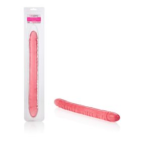 Translucence Veined Double Dong - Pink (size: 18in)