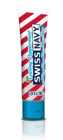 Swiss Navy Cooling Peppermint Water-Based Lubricant (size: 10mL)