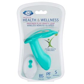 Partner Panty Leaf Vibrator With Remote Control (Color: Teal)