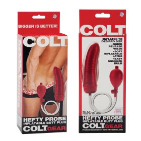 Colt Hefty Probe Inflatable Butt Plug (Color: Red)