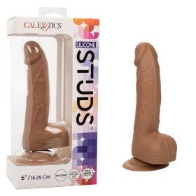 Silicone Stud 6 Inch (Color: Brown)