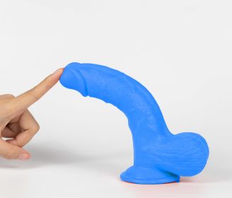 Get Lucky Ms. 7.5 Inch Dildo (Color: Blue)