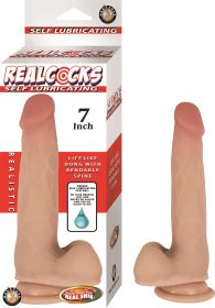 Realcocks Self Lubricating Dong - Flesh (size: 7in)