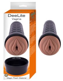 Deelite Vagina Masturbator (Color: Light Brown)